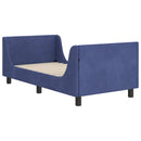 vidaXL Gyerekágy kerettel Rendőrségi kék 80 x 160 cm Bársony