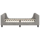 vidaXL Gyerekágy kerettel Világosszürke 80 x 200 cm Bársony