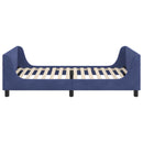 vidaXL Gyerekágy kerettel Rendőrségi kék 90 x 190 cm Bársony