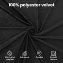 vidaXL Gyerekágy kerettel fejtámlával Fekete 90 x 190 cm Bársony