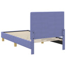 vidaXL Gyerekágy kerettel fejtámlával Farmerkék 80 x 160 cm szövet
