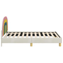 vidaXL Gyerekágy kerettel fejtámlával Krémszínű 80 x 160 cm Bársony