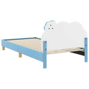 vidaXL Gyerekágy kerettel Kék 90 x 190 cm PU