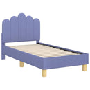 vidaXL Gyerekágy keret fejtámlával Farmerkék 70 x 140 cm szövet