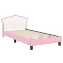 vidaXL Gyerekágy kerettel Rózsaszín 90 x 200 cm PU