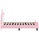 vidaXL Gyerekágy kerettel Rózsaszín 80 x 160 cm PU