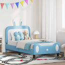 vidaXL Gyerekágy kerettel Kék 80 x 160 cm PU