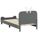 vidaXL Gyerekágy kerettel Világosszürke 80 x 200 cm PU