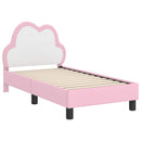 vidaXL Gyerekágy keret fejtámlával Rózsaszín 70 x 140 cm PU