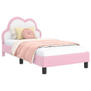 vidaXL Gyerekágy kerettel Rózsaszín 80 x 160 cm PU