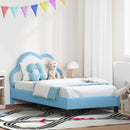 vidaXL Gyerekágy kerettel Kék 80 x 160 cm PU