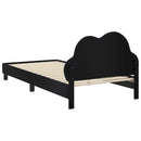 vidaXL Gyerekágy kerettel Fekete 80 x 200 cm PU