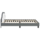 vidaXL Gyerekágy kerettel Világosszürke 90 x 190 cm PU