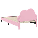 vidaXL Gyerekágy kerettel Rózsaszín 90 x 200 cm PU