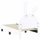 vidaXL Gyerekágy keret fejtámlával Fehér 70 x 140 cm PU