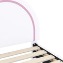 vidaXL Gyerekágy kerettel Fehér 80 x 160 cm PU