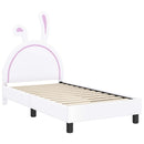 vidaXL Gyerekágy kerettel Fehér 80 x 160 cm PU