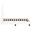 vidaXL Gyerekágy kerettel Fehér 80 x 160 cm PU