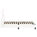 vidaXL Gyerekágy kerettel Fehér 80 x 200 cm PU
