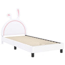 vidaXL Gyerekágy kerettel Fehér 90 x 190 cm PU
