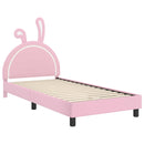 vidaXL Gyerekágy kerettel Rózsaszín 90 x 200 cm PU