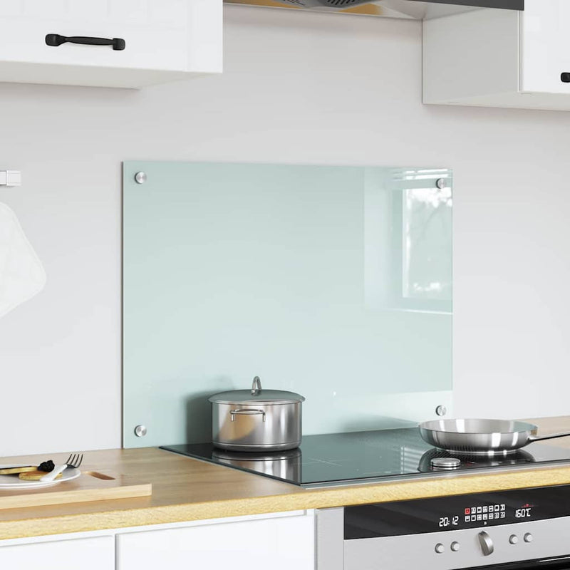 vidaXL Konyhai splashback Fehér 70 x 50 cm edzett üveg