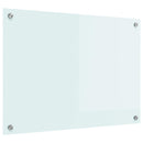 vidaXL Konyhai splashback Fehér 70 x 50 cm edzett üveg