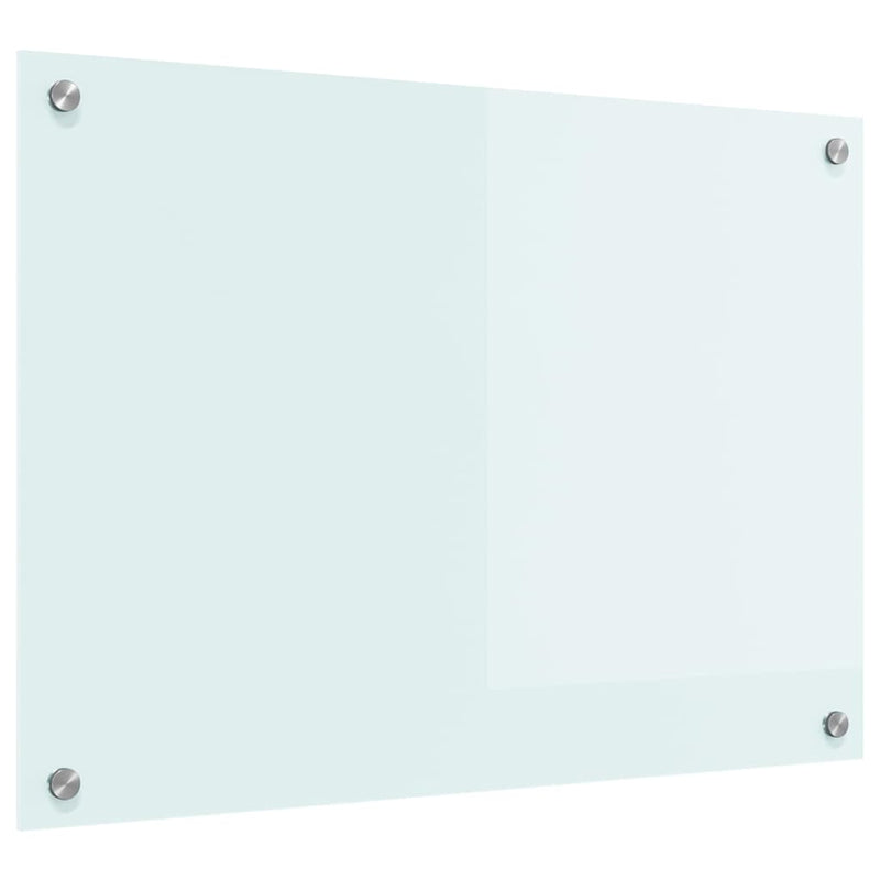 vidaXL Konyhai splashback Fehér 70 x 50 cm edzett üveg