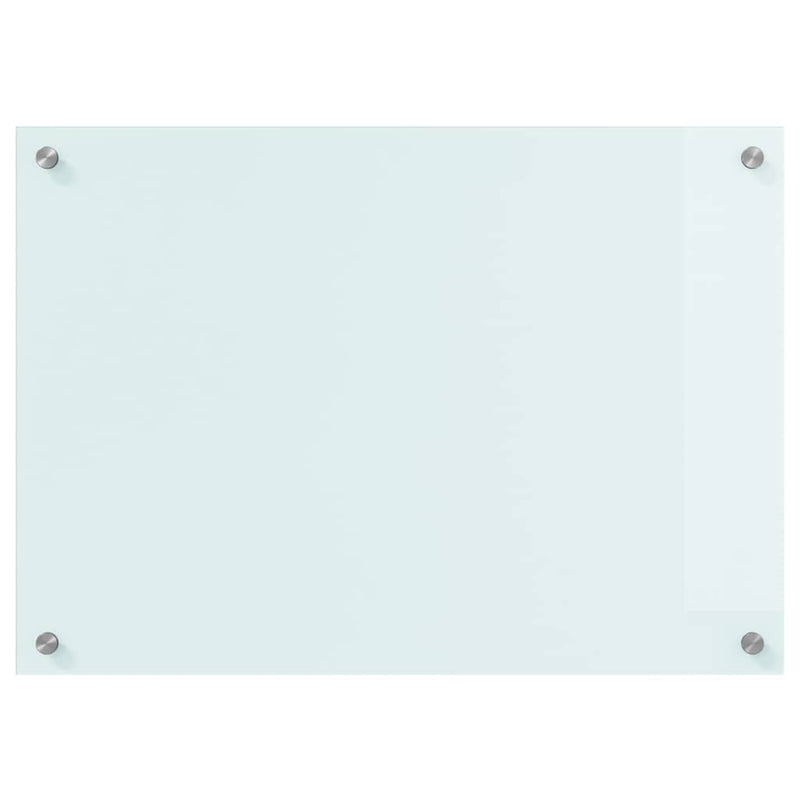 vidaXL Konyhai splashback Fehér 70 x 50 cm edzett üveg