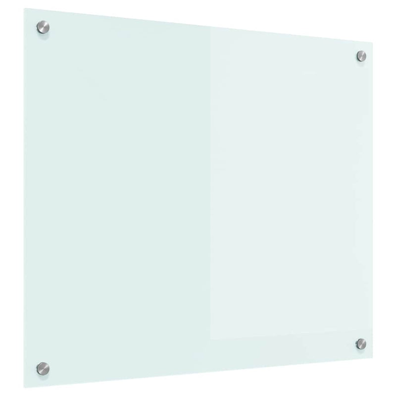 vidaXL Konyhai splashback Fehér 70 x 60 cm edzett üveg