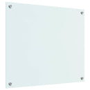 vidaXL Konyhai splashback Fehér 70 x 60 cm edzett üveg