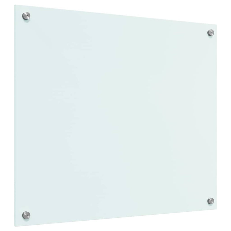 vidaXL Konyhai splashback Fehér 70 x 60 cm edzett üveg