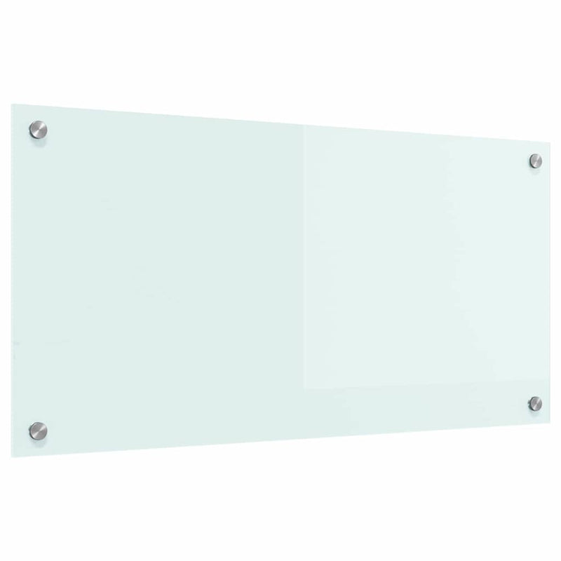 vidaXL Konyhai splashback Fehér 80 x 40 cm edzett üveg