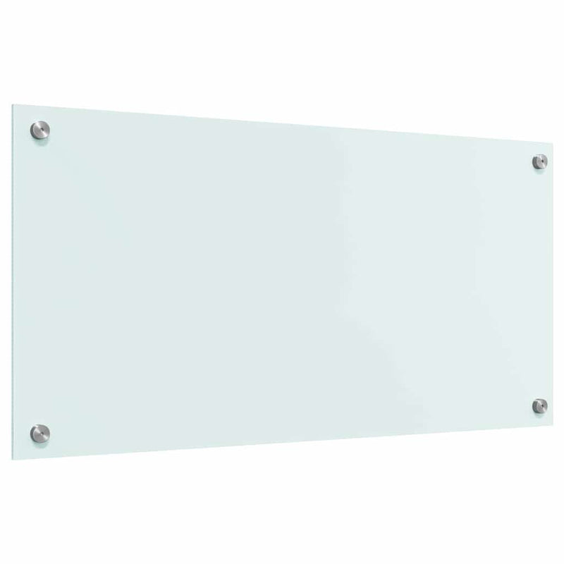 vidaXL Konyhai splashback Fehér 80 x 40 cm edzett üveg