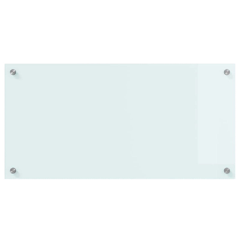 vidaXL Konyhai splashback Fehér 80 x 40 cm edzett üveg
