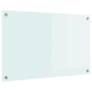 vidaXL Konyhai splashback Fehér 80 x 50 cm edzett üveg