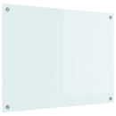 vidaXL Konyhai splashback Fehér 80 x 60 cm edzett üveg