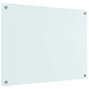 vidaXL Konyhai splashback Fehér 80 x 60 cm edzett üveg