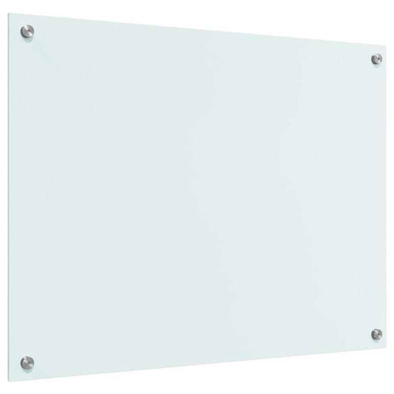 vidaXL Konyhai splashback Fehér 80 x 60 cm edzett üveg