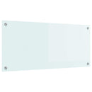 vidaXL Konyhai splashback Fehér 90 x 40 cm edzett üveg