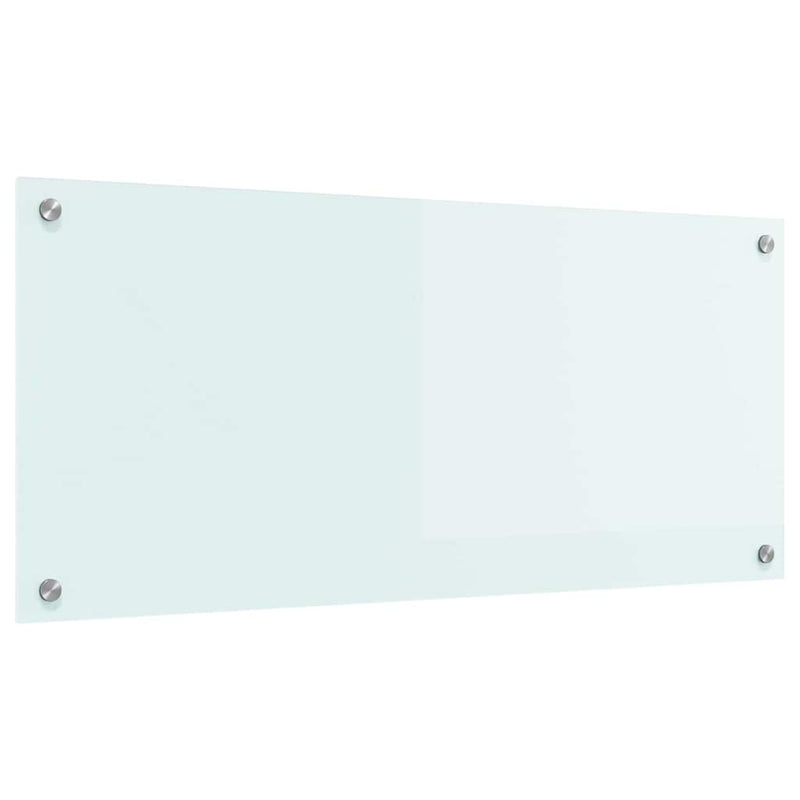 vidaXL Konyhai splashback Fehér 90 x 40 cm edzett üveg