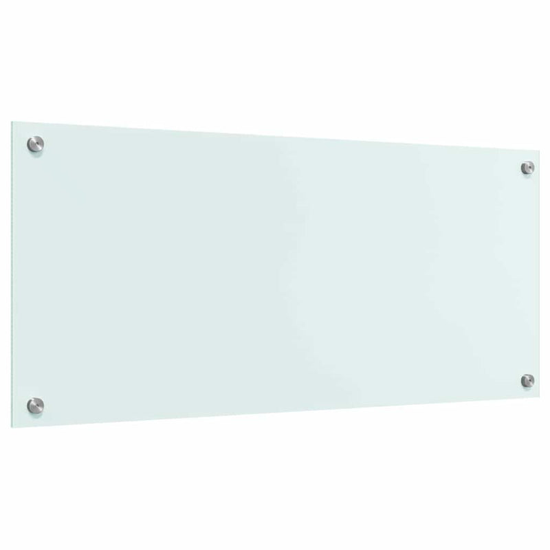 vidaXL Konyhai splashback Fehér 90 x 40 cm edzett üveg