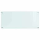 vidaXL Konyhai splashback Fehér 90 x 40 cm edzett üveg