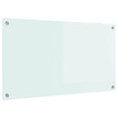 vidaXL Konyhai splashback Fehér 90 x 50 cm edzett üveg