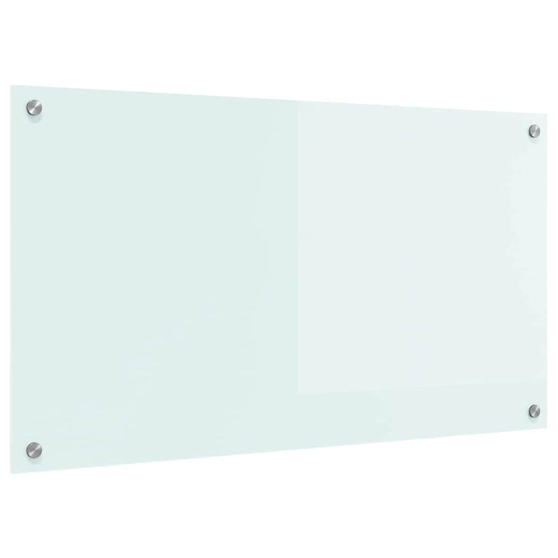 vidaXL Konyhai splashback Fehér 90 x 50 cm edzett üveg