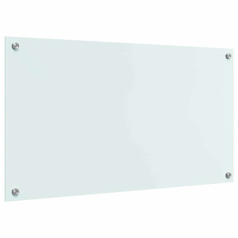 vidaXL Konyhai splashback Fehér 90 x 50 cm edzett üveg