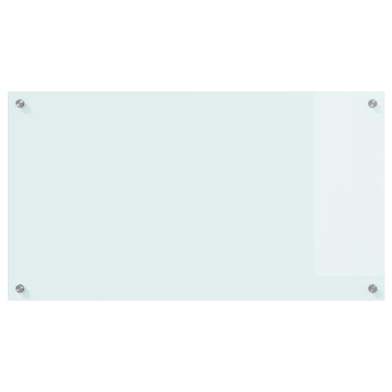 vidaXL Konyhai splashback Fehér 90 x 50 cm edzett üveg