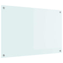 vidaXL Konyhai splashback Fehér 90 x 60 cm edzett üveg