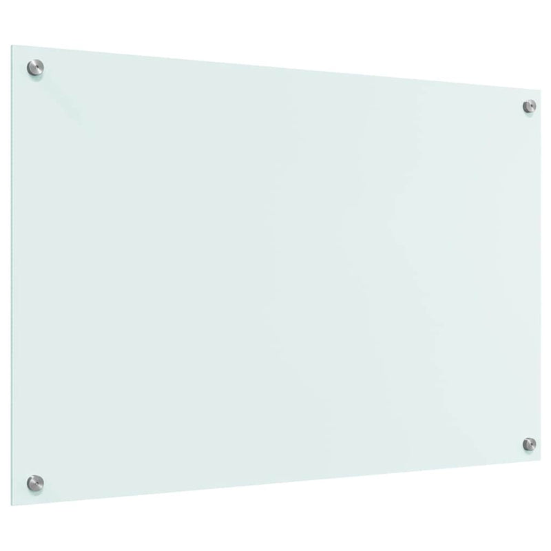 vidaXL Konyhai splashback Fehér 90 x 60 cm edzett üveg