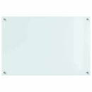 vidaXL Konyhai splashback Fehér 90 x 60 cm edzett üveg